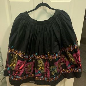 Pinup girl clothing musical instruments skirt 2X